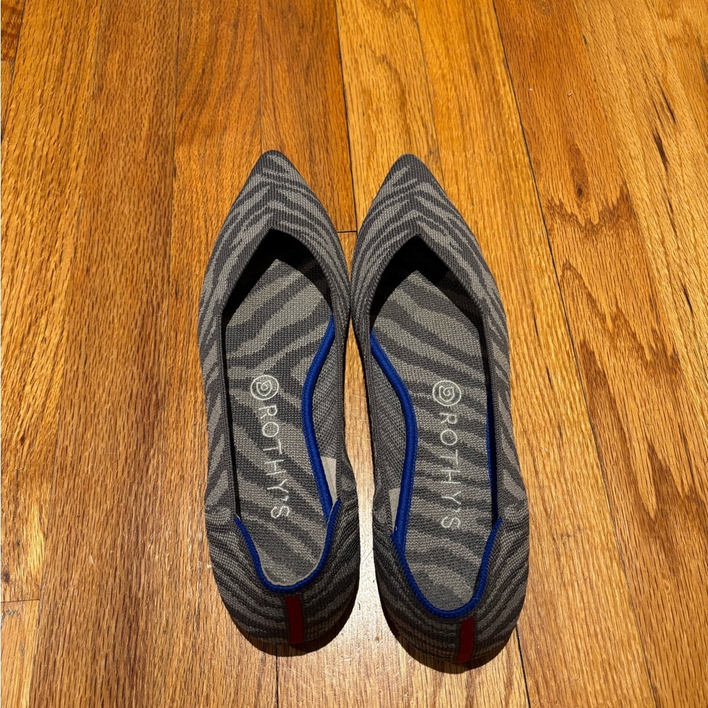 Rothy’s Size 9 Pointed Toe - Zebra Print
